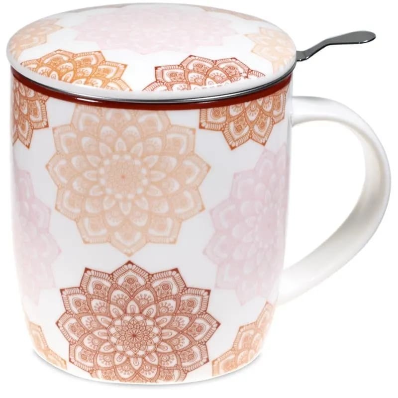 Tasse à thé mug infuseur fleur de vie