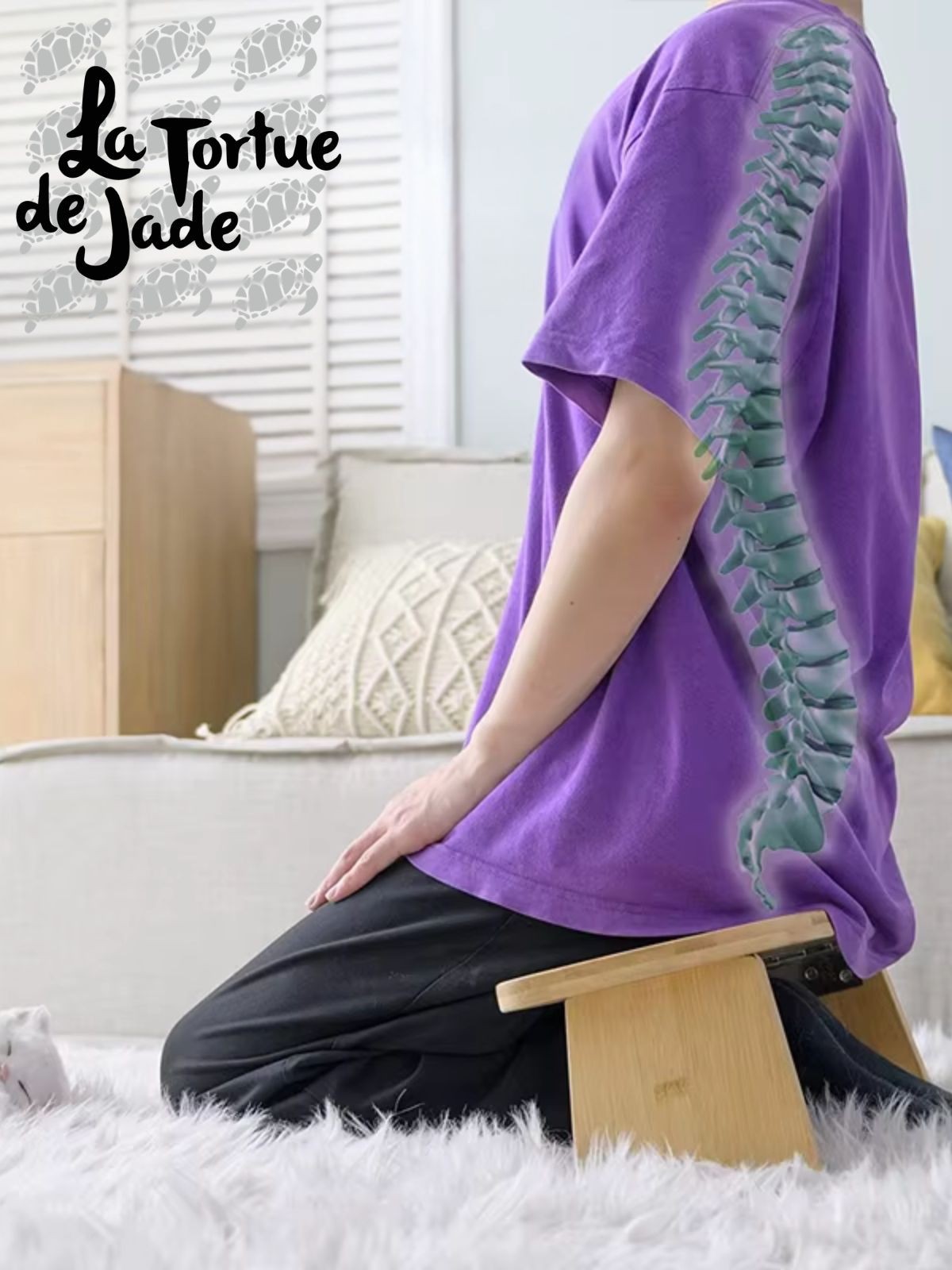 Banc de méditation pliable lotus