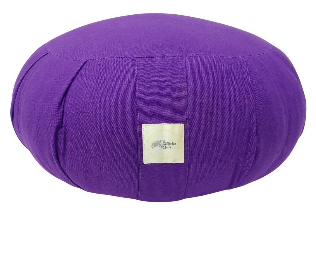 Coussin de méditation Zafu coton Bio Kapok 40 x 18 cm