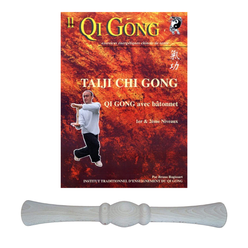Set DVD d'étude du "Qi Gong avec bâtonnet" + un Bâtonnet