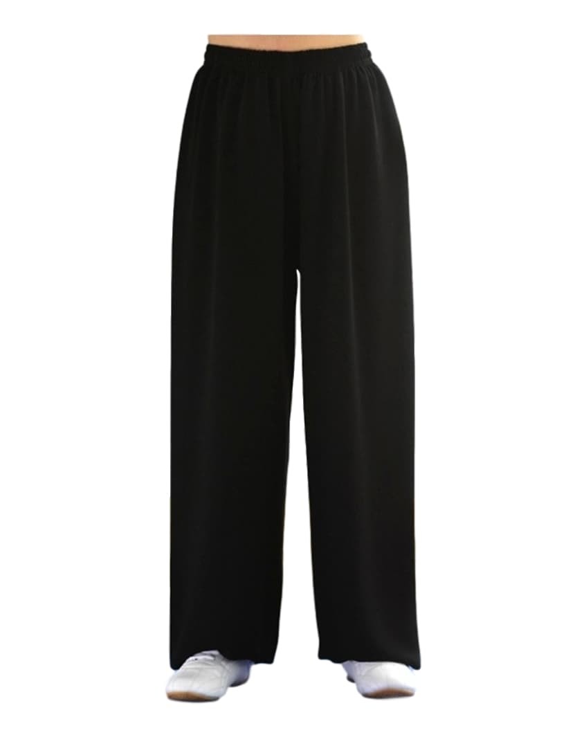 Pantalon en coton et lin noir