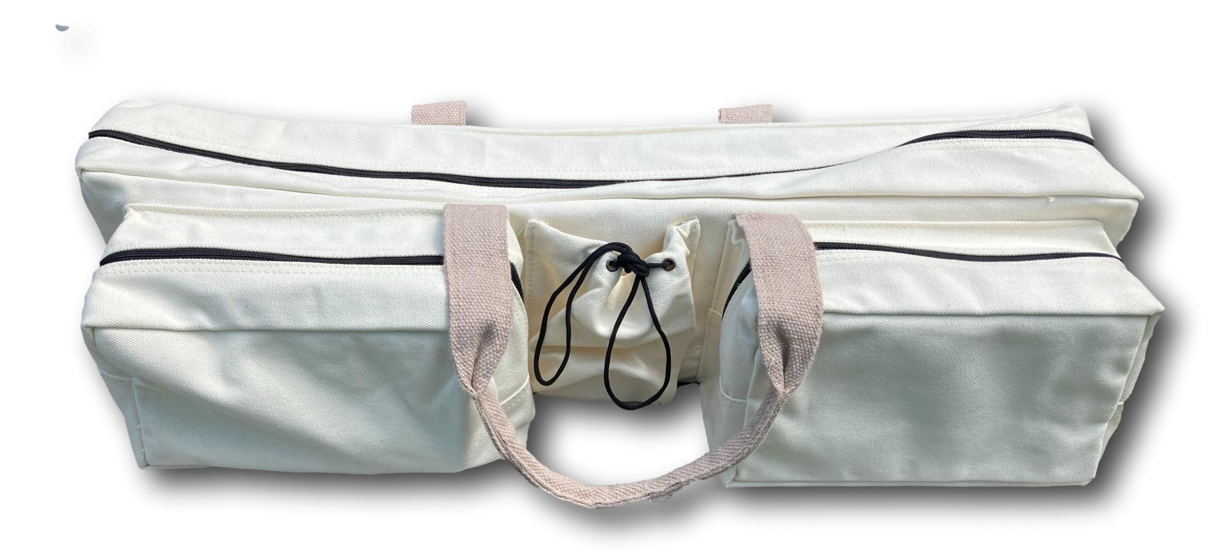 Sac de yoga ivoire 66x26x18cm