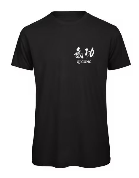 Tee-shirt Qi gong noir et blanc coton bio