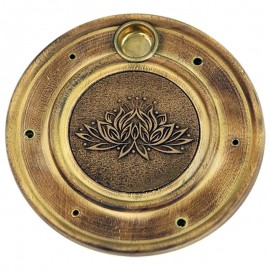 Brûle encens  en bois lotus bâtons et cônes