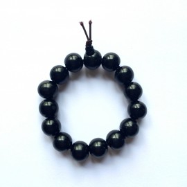 Bracelet mala tibétain - Bois ébène