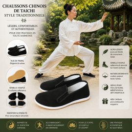 Chaussons Chinois de Taichi style Traditionnels 