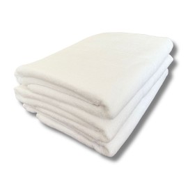 Lot de 3 Serviettes de massage Blanches gamme spa 70 x 140 cm