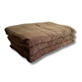 Lot de 3 Serviettes de massage Chocolat gamme spa 90 x 200 cm