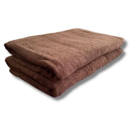 Lot de 2 Serviettes de massage Chocolat gamme spa 90 x 200 cm