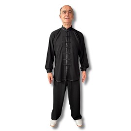 Kimono Tai chi Qi gong mixte noir