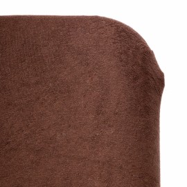 Lot de 3 housses de table en tissu éponge  chocolat Taille L