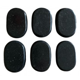 Lot de 6 pierres de massage mains et pieds 6,5 x 4,5 x 1,5 cm