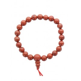 Bracelet mala tibétain - Jaspe rouge