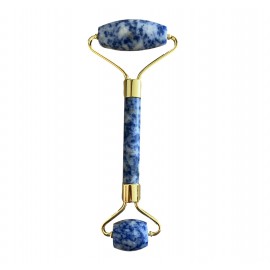 Rouleau de massage pour le visage en lapis lazuli