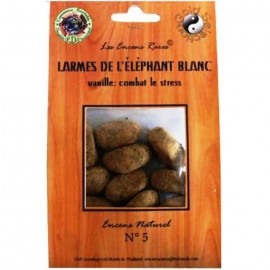 Encens rares - Larmes de l'éléphant blanc - vanille : combat le stress - 25g