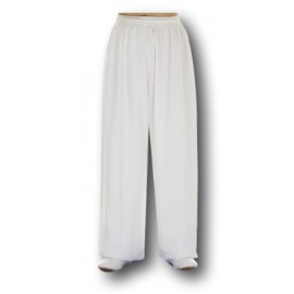 Pantalon en coton blanc QI GONG et TAI CHI