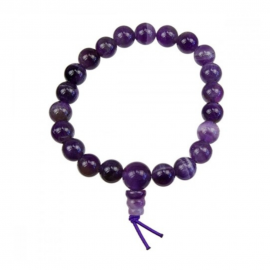 Bracelet mala tibétain - Améthyste