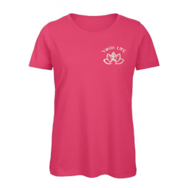 Tee-shirt en coton bio lotus yoga life