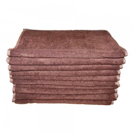 Lot de 10 Serviettes de massage Chocolat gamme spa 34 x 76 cm