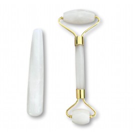 Set de massage jade blanc