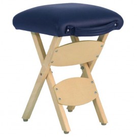 Tabouret pliant pour le massage Bleu