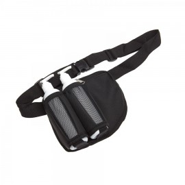 Ceinture porte bouteilles d'huile de massage double avec deux flacons