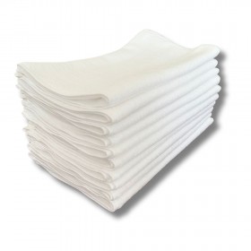 Lot de 10 Serviettes de massage  34x76cm, 440g/m² blanche