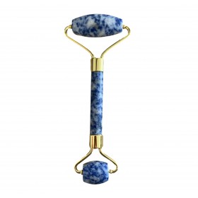 Rouleau de massage pour le visage en lapis lazuli